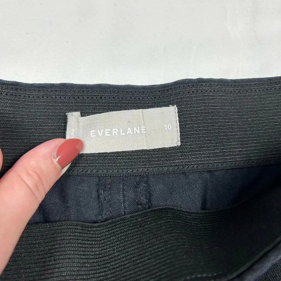 Everlane Side Zip Stretch Cotton Pants in Black - Picture 5 of 8